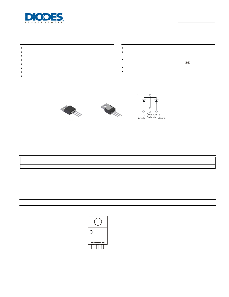 Diodes SBR40U300CT User Manual | 4 pages