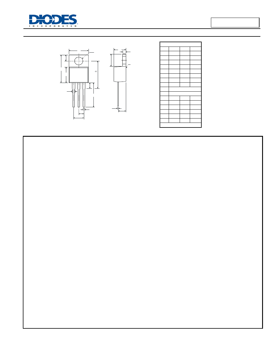 Package outline dimensions | Diodes SBR60A100CT User Manual | Page 3 / 3