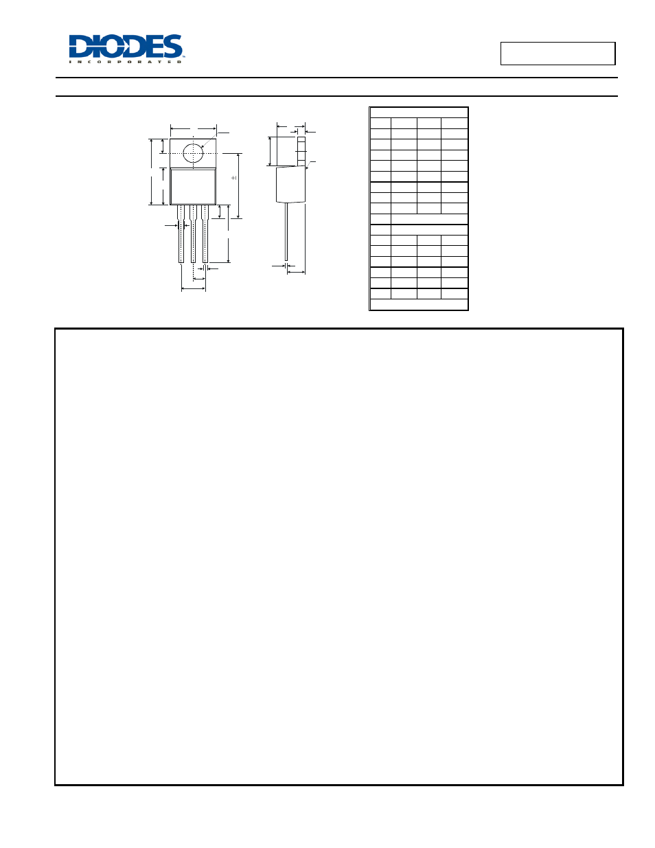 Package outline dimensions | Diodes SBR60A150CT User Manual | Page 3 / 3