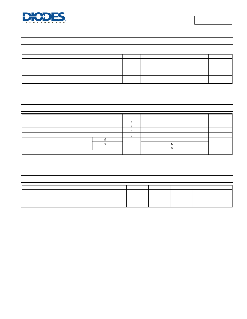 Sbr8a45sp5, Maximum ratings, Thermal characteristics | Electrical characteristics | Diodes SBR8A45SP5 User Manual | Page 2 / 5