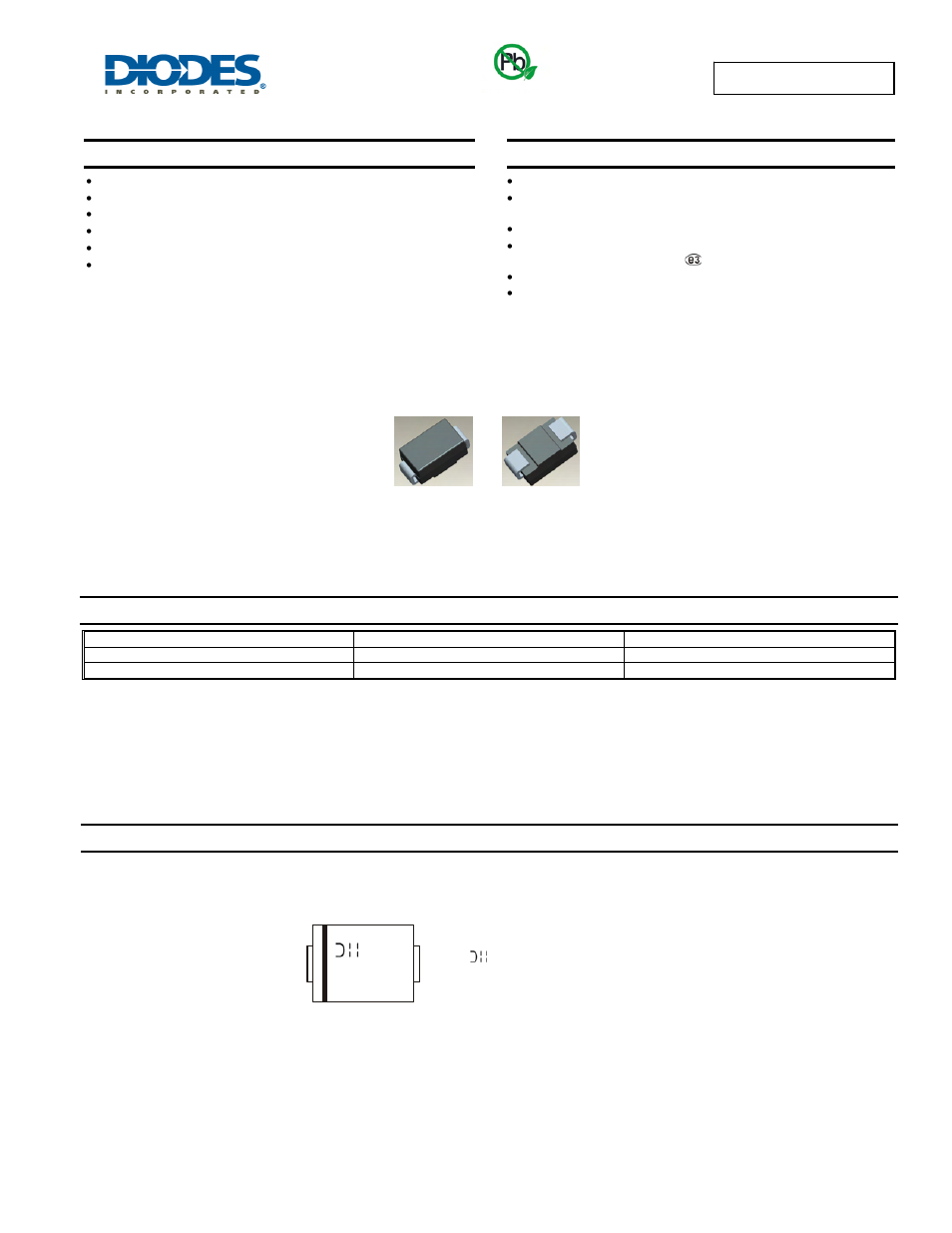 Diodes RS1A/B - RS1M/B User Manual | 4 pages