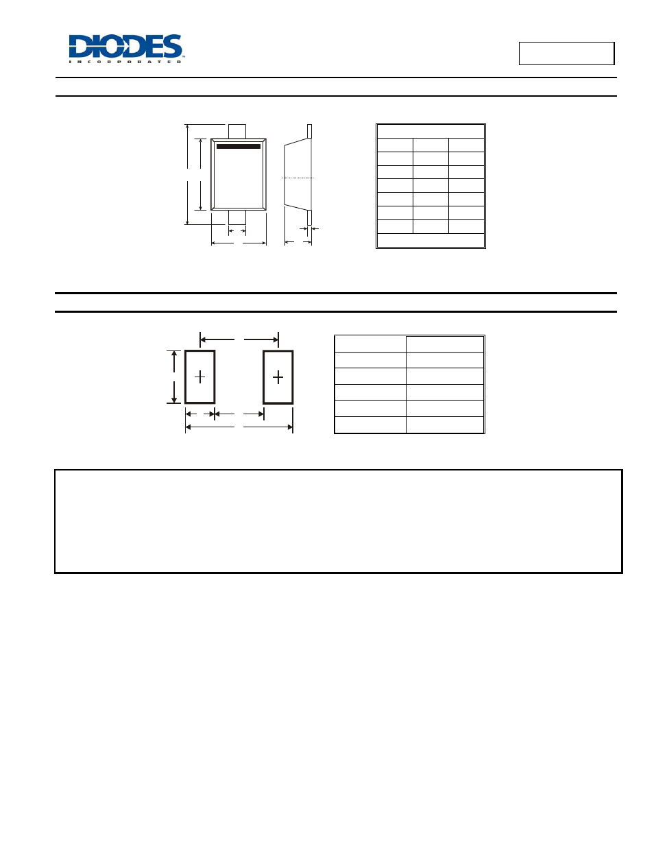 Package outline dimensions, Suggested pad layout | Diodes SBR0220T5 User Manual | Page 3 / 3