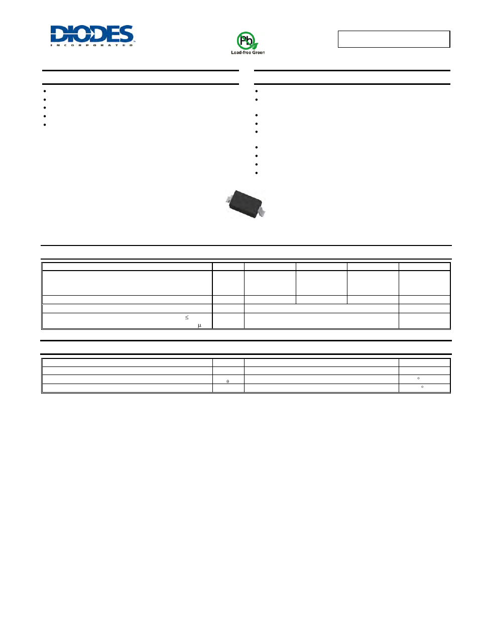 Diodes SD101AW - SD101CW User Manual | 3 pages