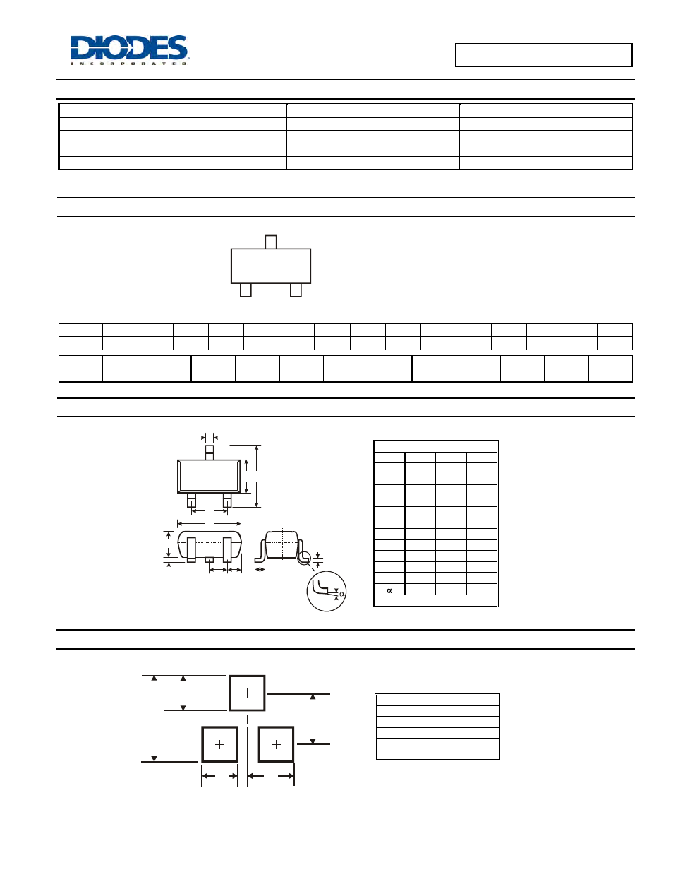 Marking information, Package outline dimensions, Suggested pad layout | Sdmg0340l /la /lc /ls, Ordering information | Diodes SDMG0340L /LA /LC /LS User Manual | Page 3 / 4