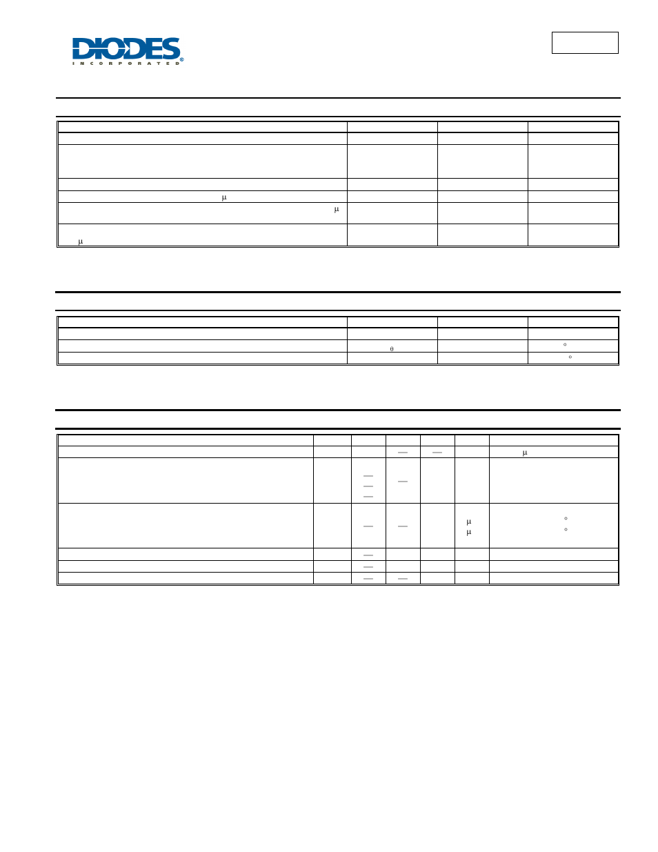 Sda004, Maximum ratings, Thermal characteristics | Electrical characteristics | Diodes SDA004 User Manual | Page 2 / 5