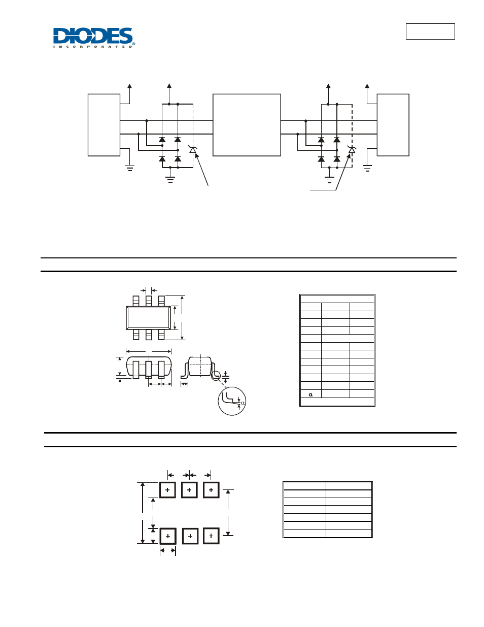 Sda004, Package outline dimensions, Suggested pad layout | Diodes SDA004 User Manual | Page 4 / 5