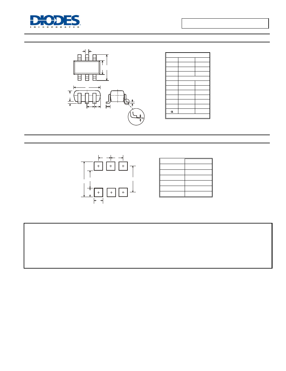 Package outline dimensions, Suggested pad layout | Diodes TBZ363C5V5 - TBZ363C20V8 User Manual | Page 3 / 3