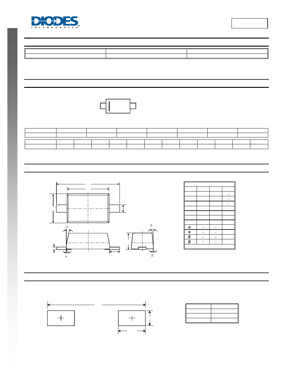 Udz5v1bf new prod uc t, Ordering information, Marking information | Package outline dimensions, Suggested pad layout, Gm ym | Diodes UDZ5V1BF User Manual | Page 3 / 4
