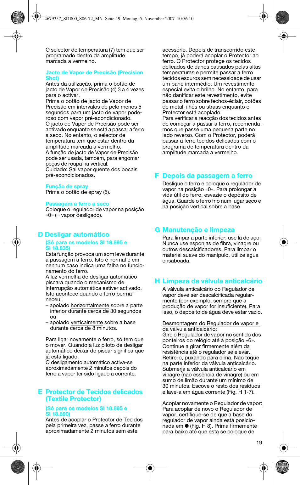 Braun TexStyle Control SI 18835 User Manual | Page 19 / 70