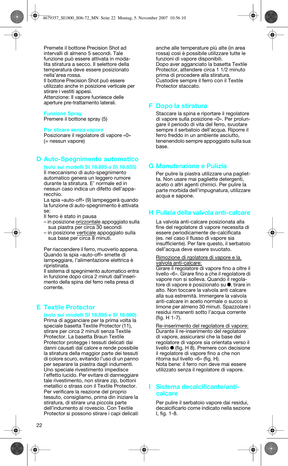 Braun TexStyle Control SI 18835 User Manual | Page 22 / 70