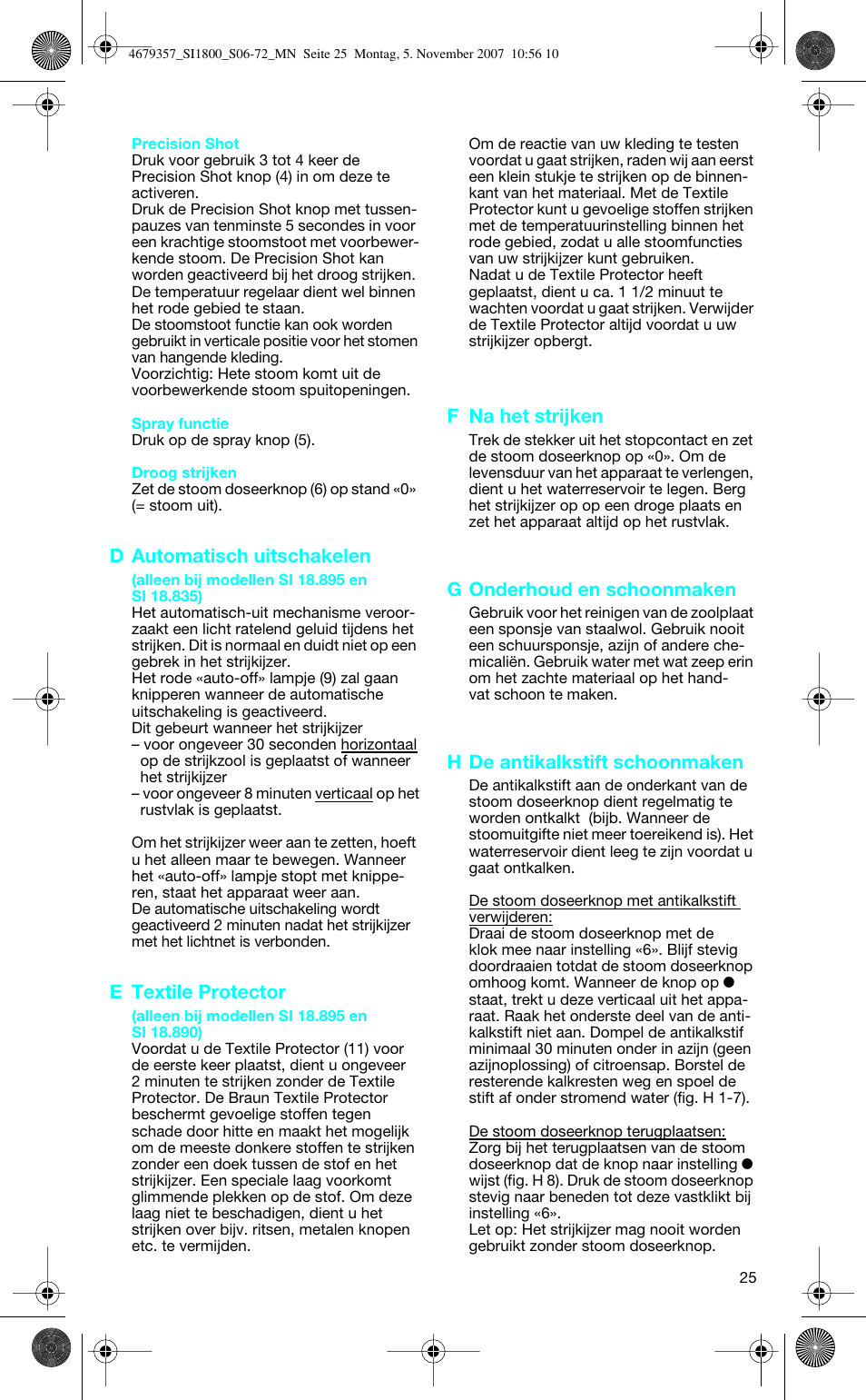 Braun TexStyle Control SI 18835 User Manual | Page 25 / 70