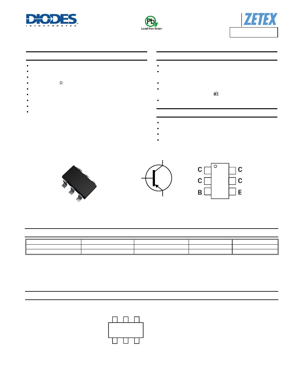 Diodes ZXT10P20DE6 User Manual | 7 pages