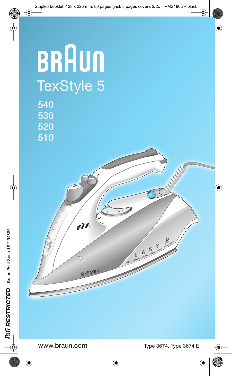 Braun TexStyle 5 530 User Manual | 78 pages