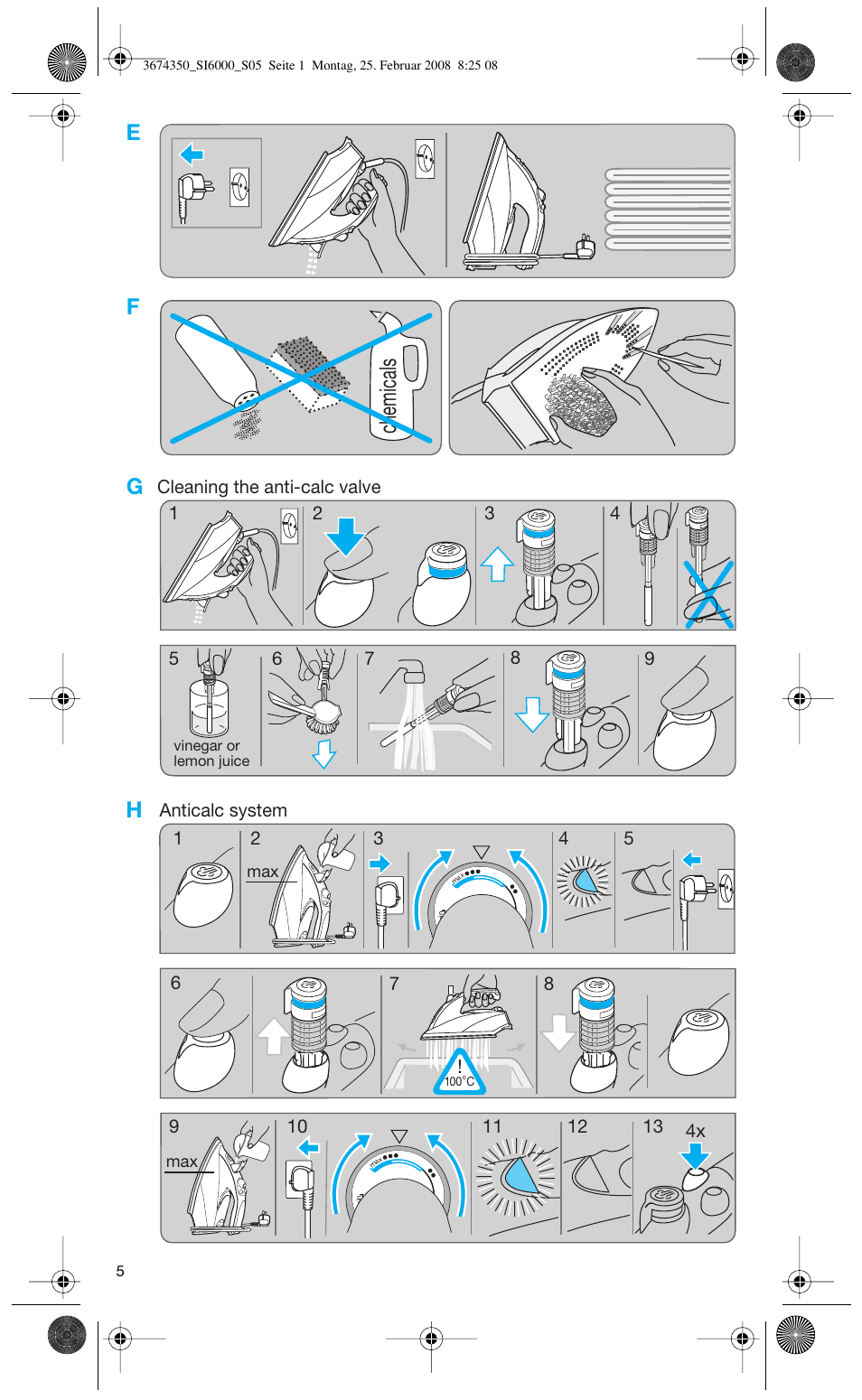 Chemicals | Braun FreeStyle SI 6261 User Manual | Page 5 / 70