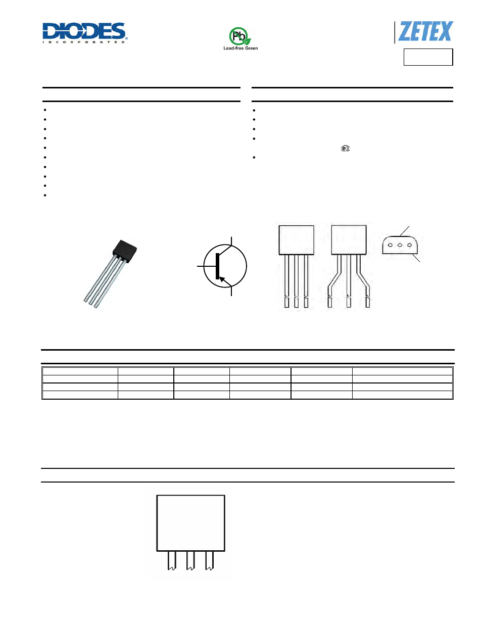 Diodes ZTX751 User Manual | 7 pages