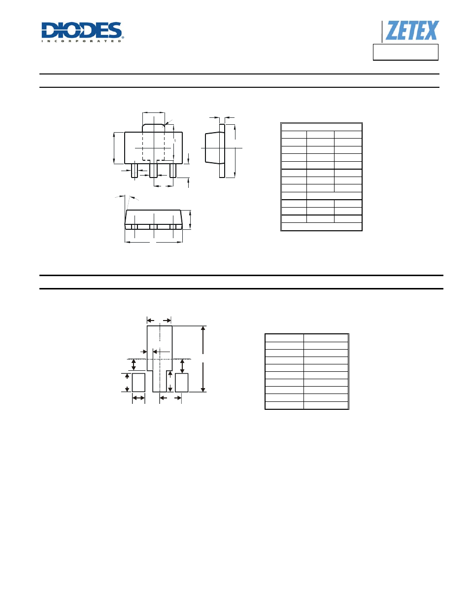 Zxtn2010z, Package outline dimensions, Suggested pad layout | Diodes ZXTN2010Z User Manual | Page 6 / 7