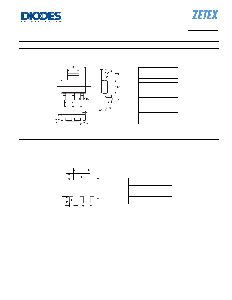 Zx5t953g, Package outline dimensions, Suggested pad layout | Diodes ZX5T953G User Manual | Page 6 / 7