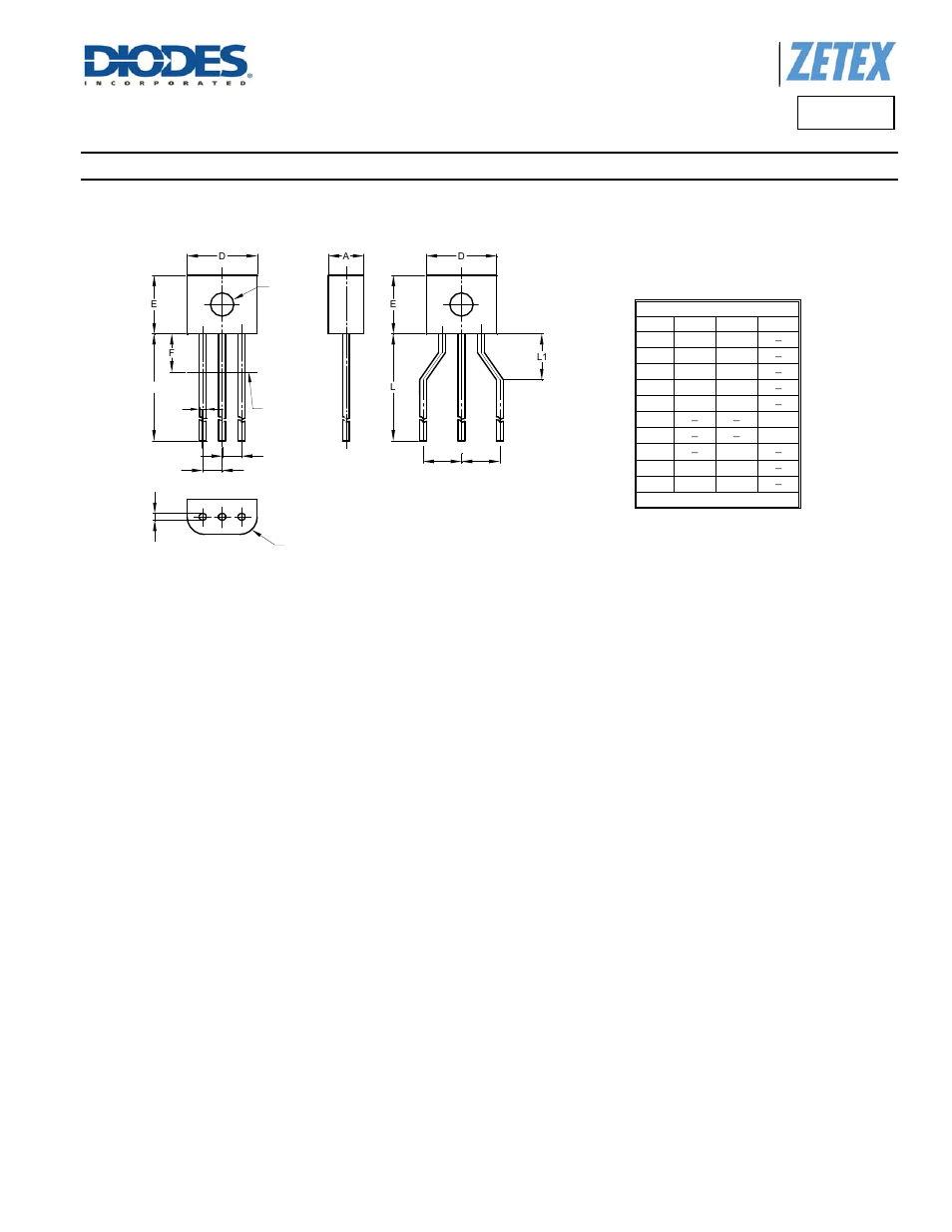 Package outline dimensions, Ztx758, A product line of diodes incorporated | Diodes ZTX758 User Manual | Page 6 / 7