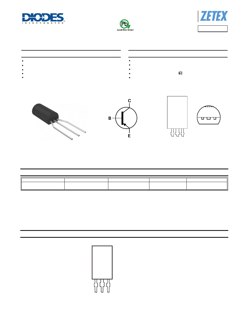 Diodes ZXTP558L User Manual | 6 pages