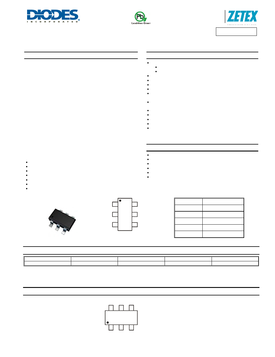 Diodes ZXGD3005E6 User Manual | 8 pages