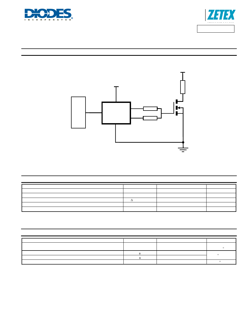 Typical application circuit, Maximum ratings, Thermal characteristics | Diodes ZXGD3005E6 User Manual | Page 2 / 8