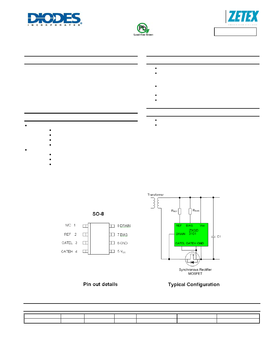 Diodes ZXGD3101N8 User Manual | 14 pages