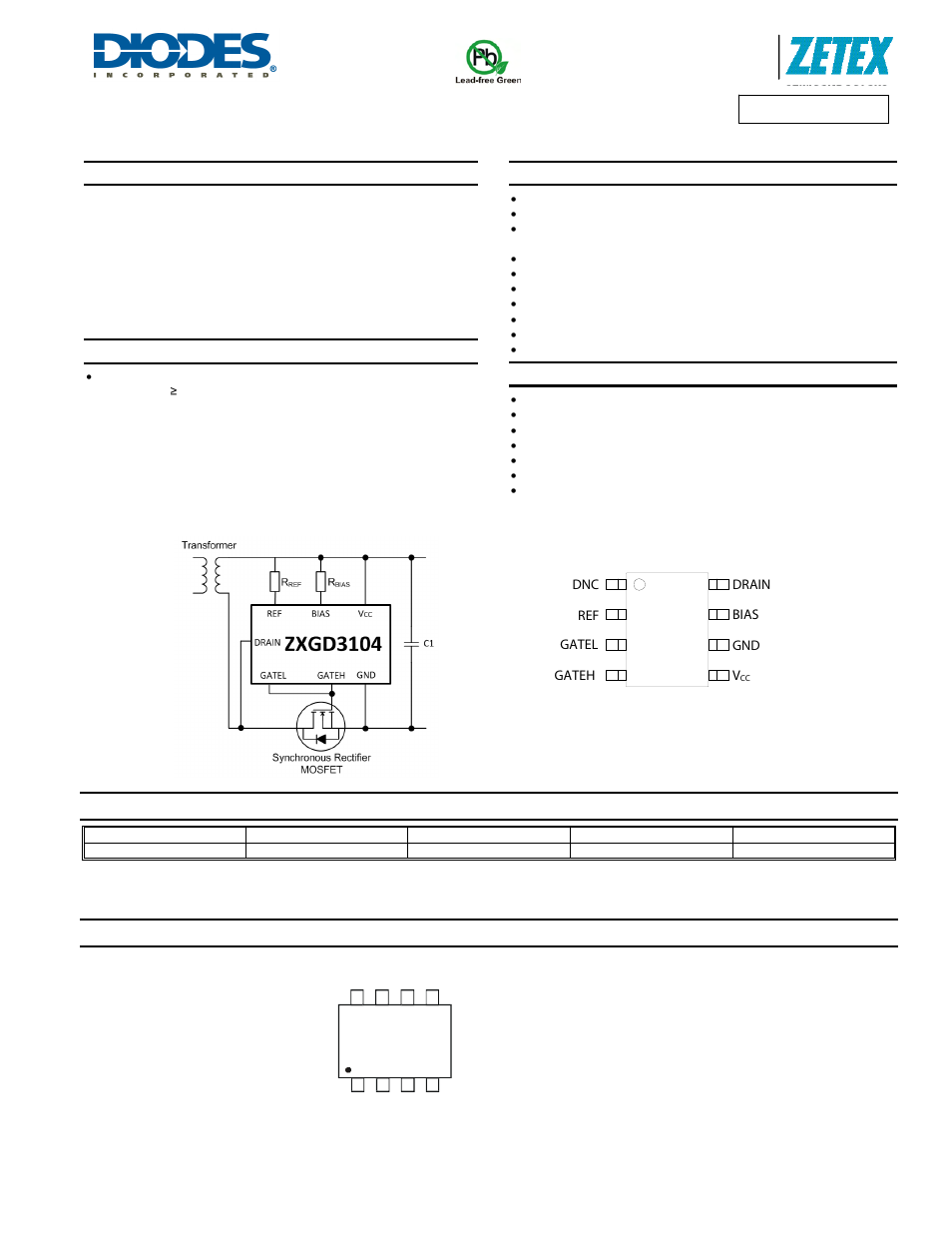 Diodes ZXGD3104N8 User Manual | 13 pages