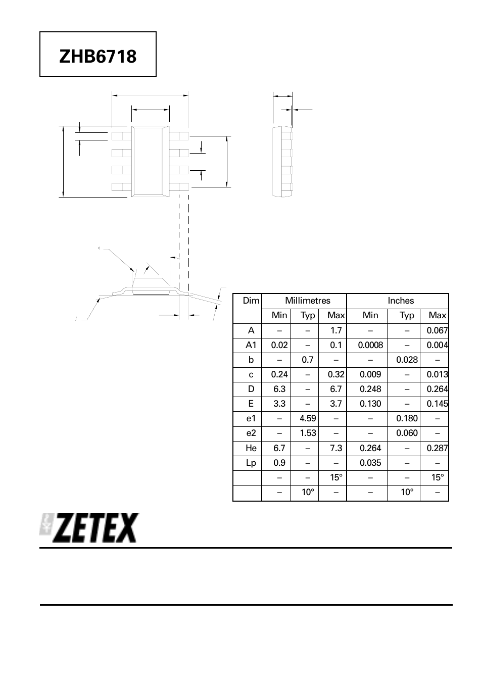 Zhb6718 | Diodes ZHB6718 User Manual | Page 8 / 8