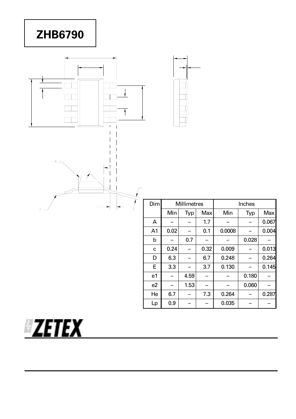 Zhb6790 | Diodes ZHB6790 User Manual | Page 8 / 8