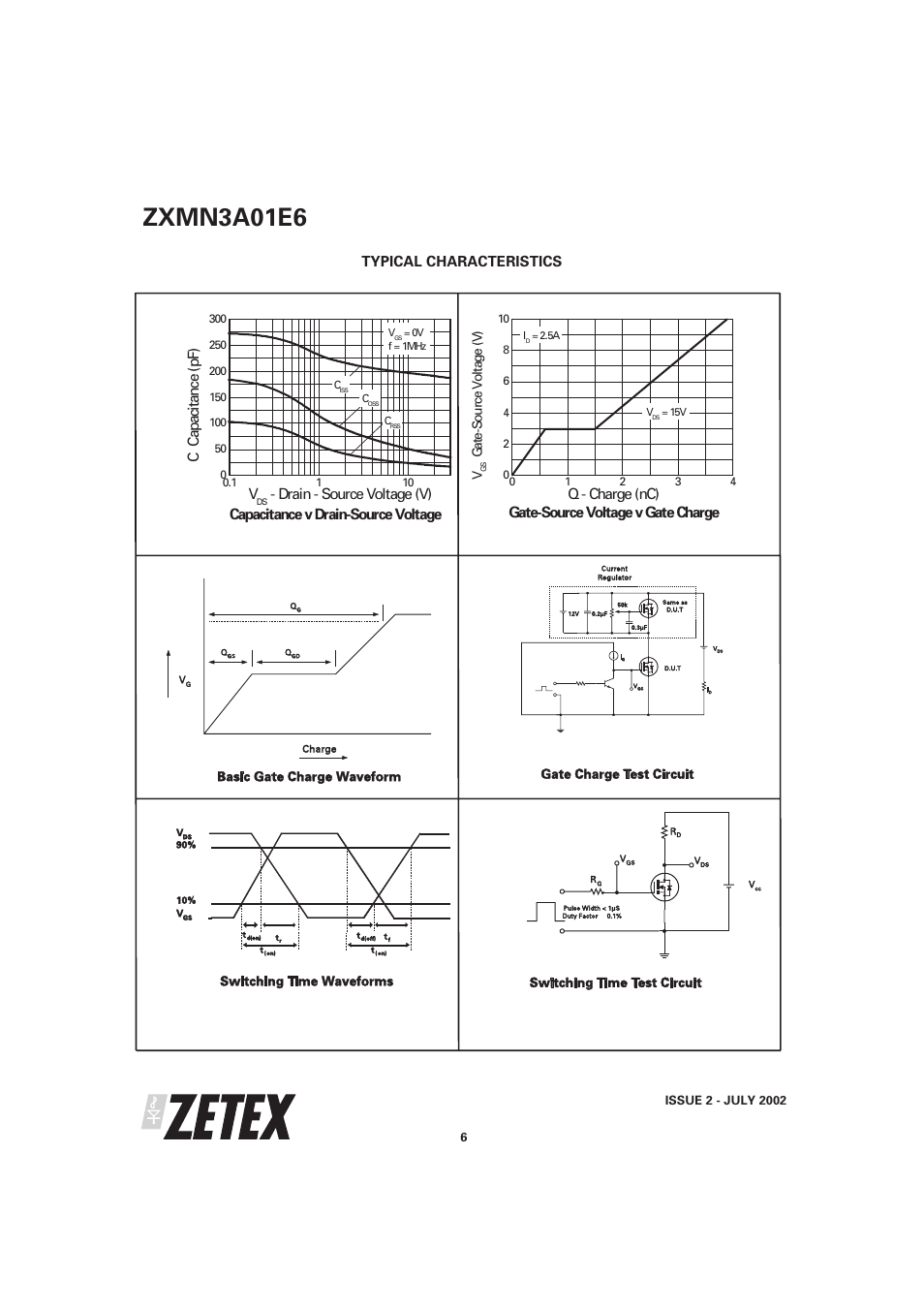 Zxmn3a01e6 | Diodes ZXMN3A01E6 User Manual | Page 6 / 7