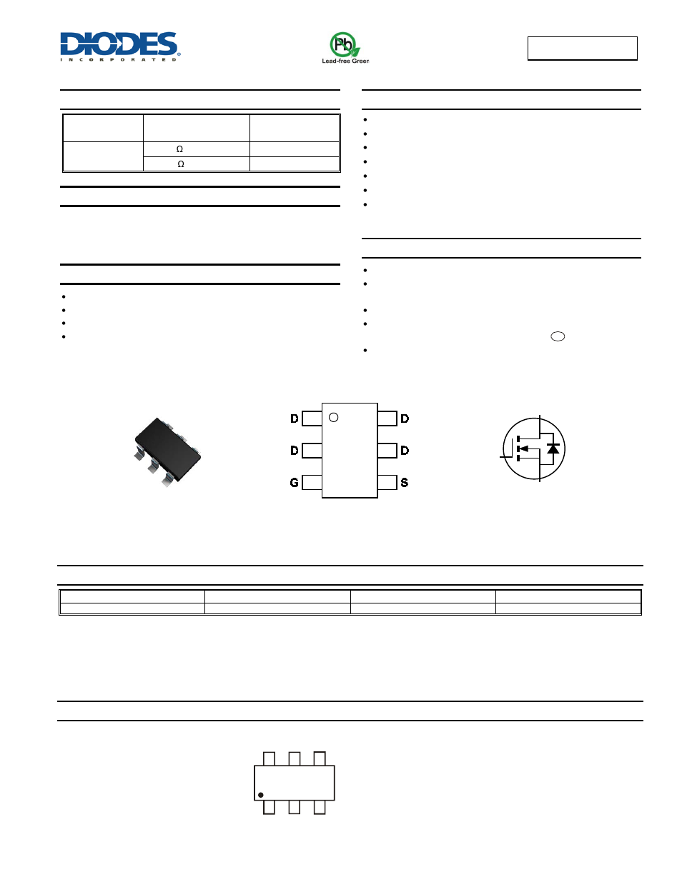 Diodes ZXMN6A08E6 User Manual | 8 pages