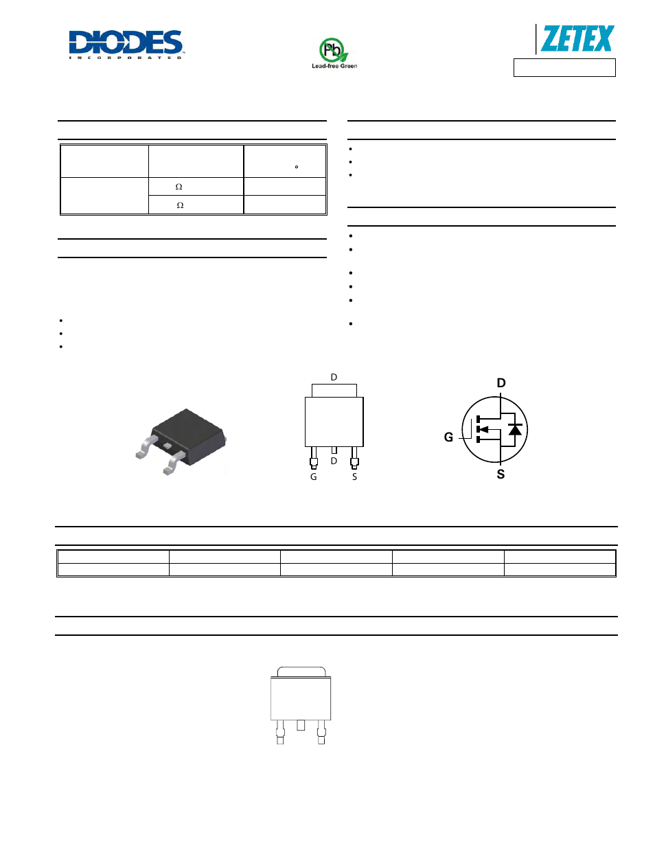 Diodes ZXMN6A08K User Manual | 8 pages