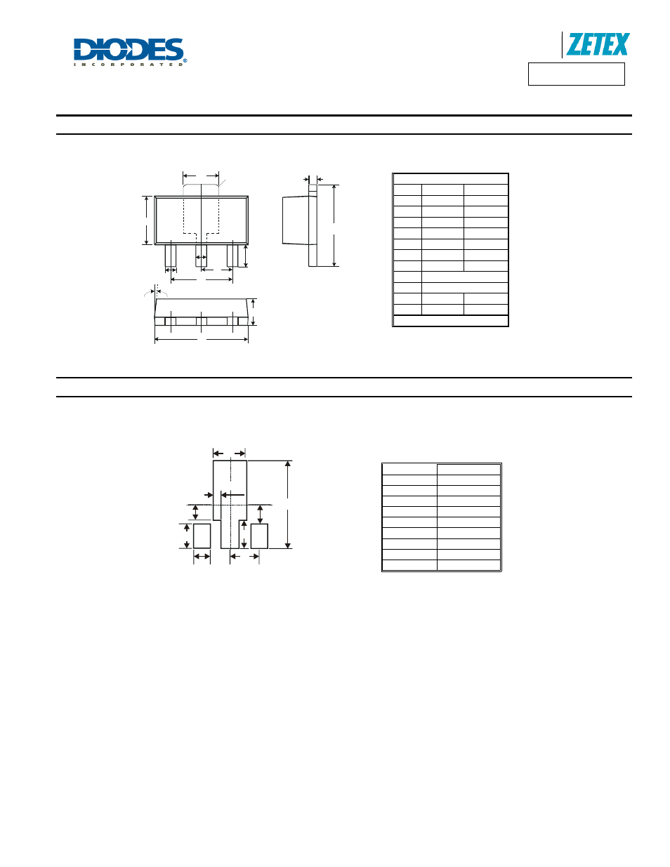 Zxmn6a11z, Package outline dimensions, Suggested pad layout | Diodes ZXMN6A11Z User Manual | Page 6 / 7