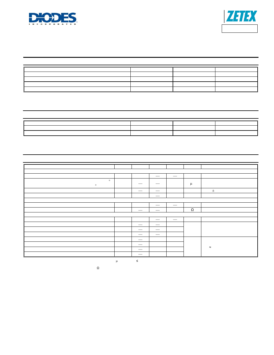 Maximum ratings, Thermal characteristics, Electrical characteristics | Zvn3310f, A product line of diodes incorporated | Diodes ZVN3310F User Manual | Page 2 / 5