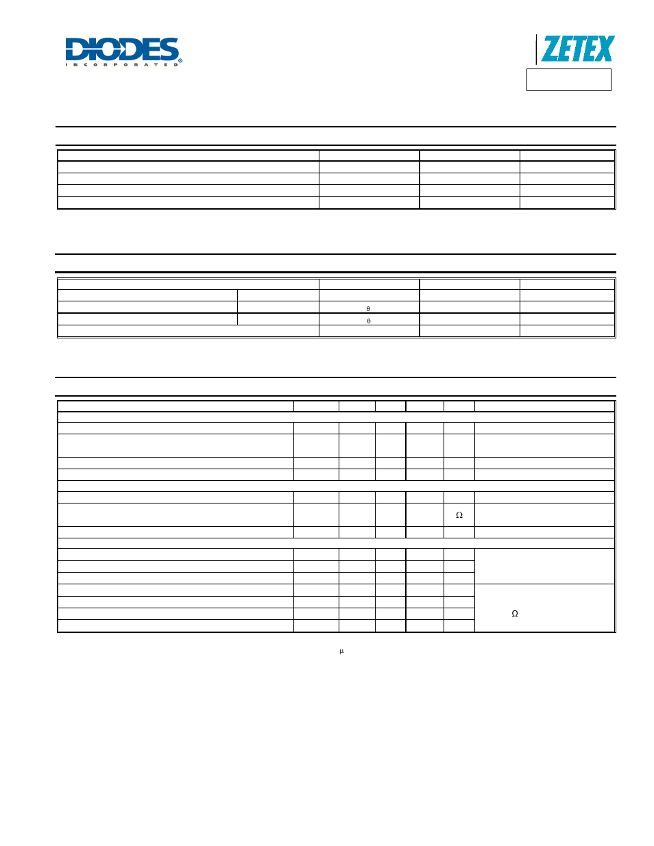 Maximum ratings, Thermal characteristics, Electrical characteristics | Zvn4310g, A product line of diodes incorporated | Diodes ZVN4310G User Manual | Page 2 / 5