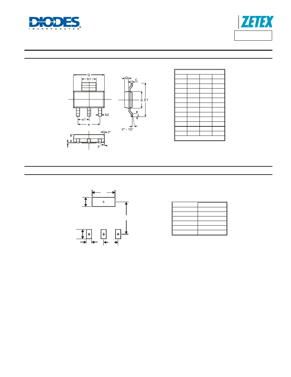 Zvn4310g, Package outline dimensions, Suggested pad layout | Diodes ZVN4310G User Manual | Page 4 / 5