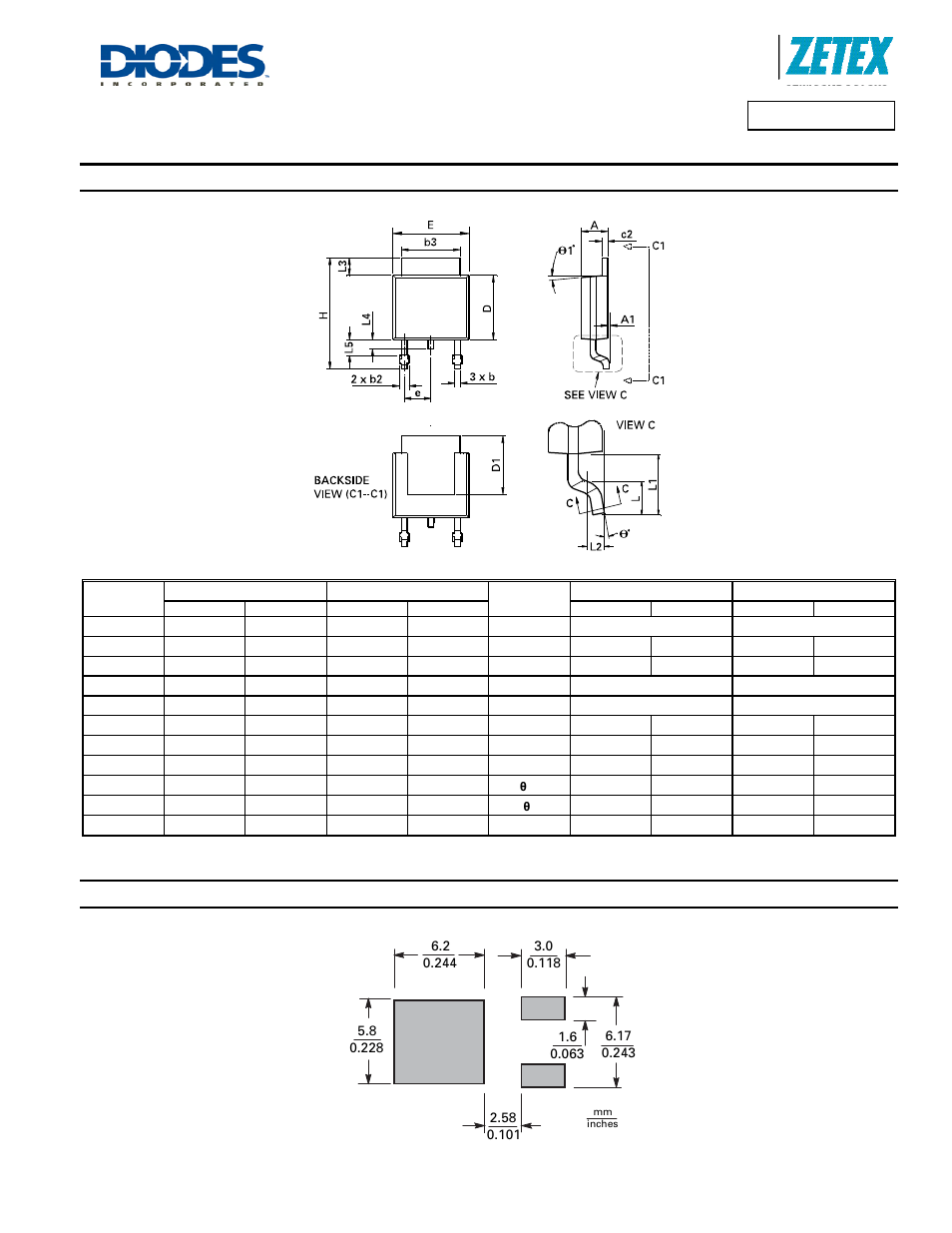 Zxmn10a09k, Package outline dimensions, Suggested pad layout | Diodes ZXMN10A09K User Manual | Page 7 / 8