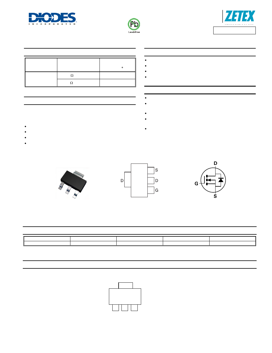 Diodes ZXMN10A11G User Manual | 8 pages