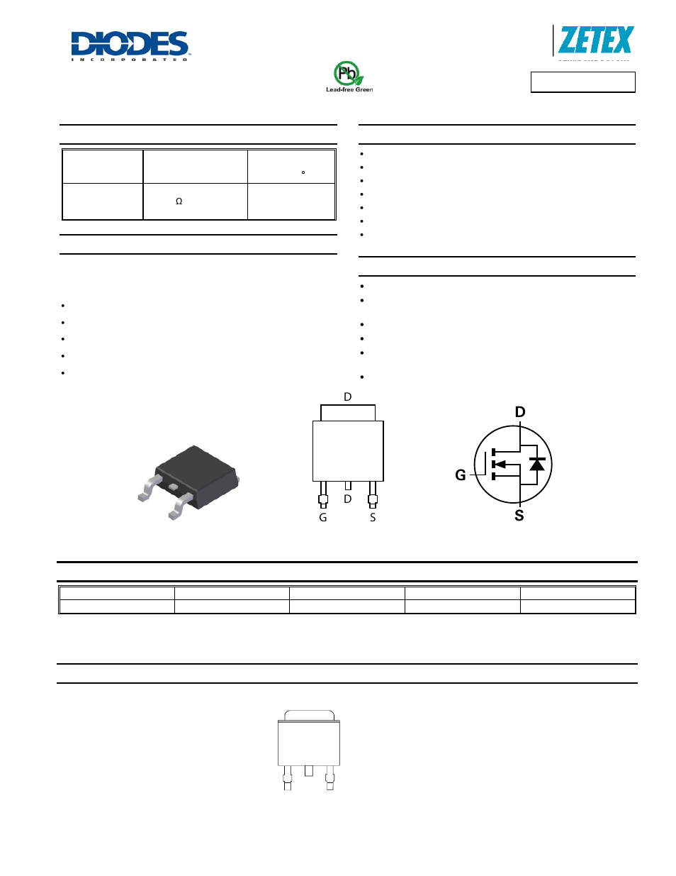 Diodes ZXMN15A27K User Manual | 8 pages