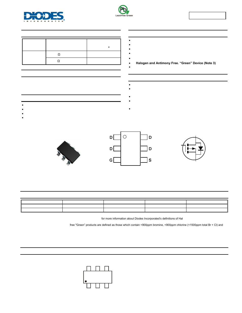 Diodes ZXM62P03E6 User Manual | 7 pages