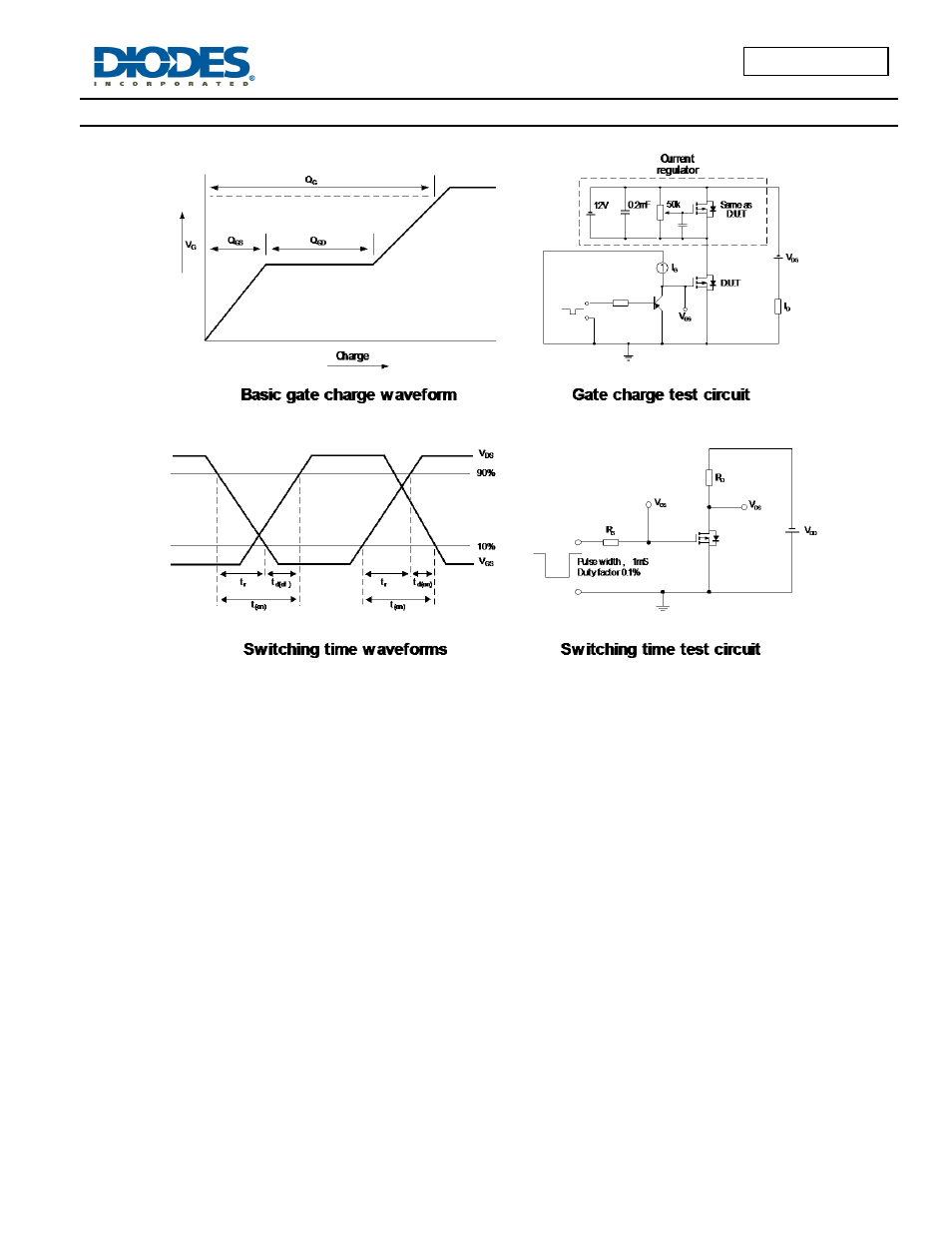 Test circuits | Diodes ZXM62P03E6 User Manual | Page 5 / 7