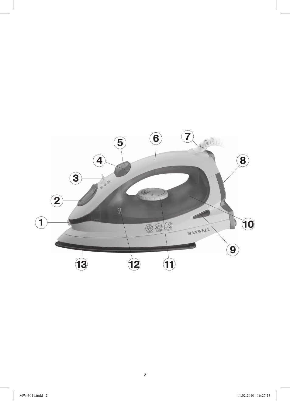 MAXWELL MW-3011 G User Manual | Page 2 / 44