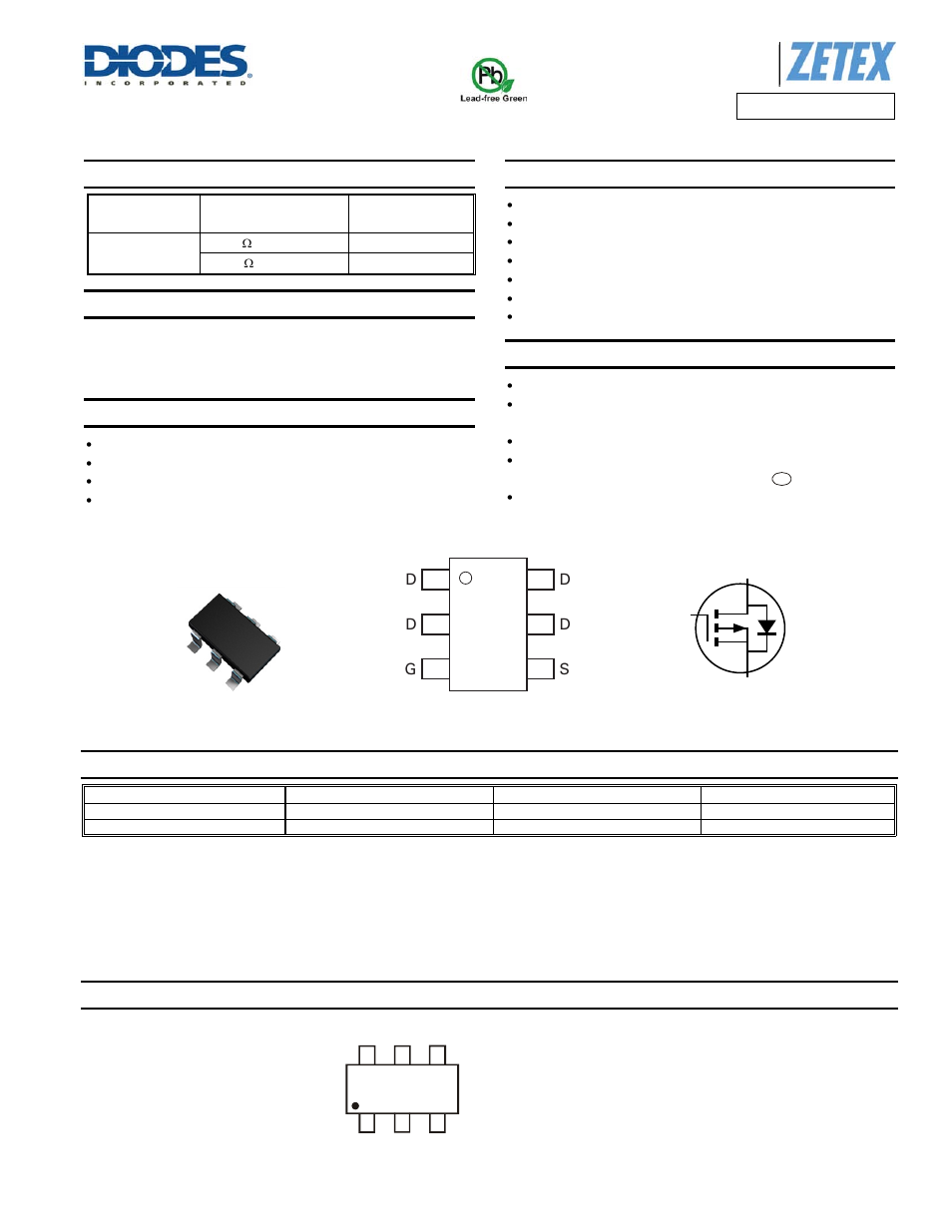 Diodes ZXMP4A57E6 User Manual | 8 pages