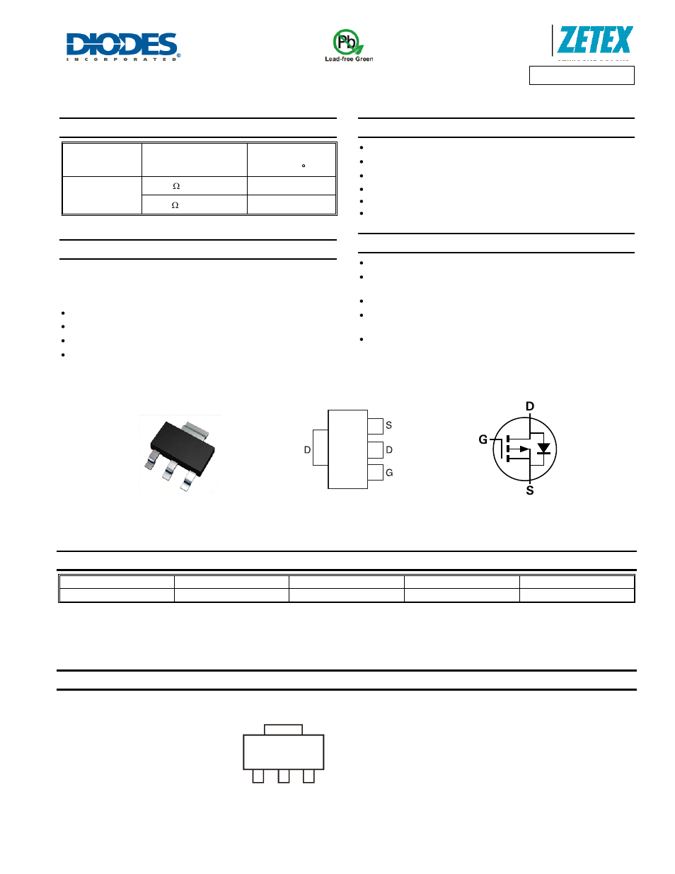 Diodes ZXMP6A13G User Manual | 8 pages