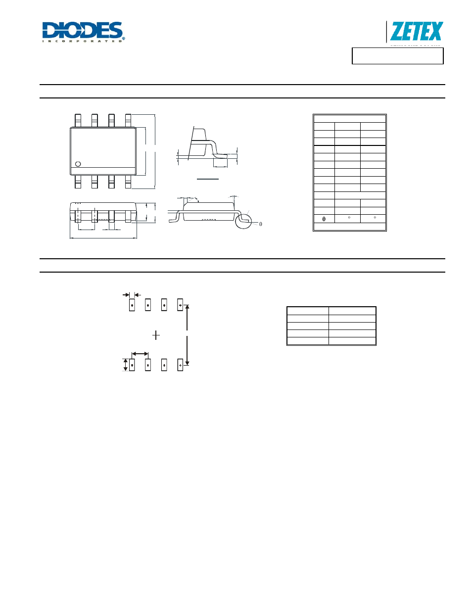 Zxmp6a16dn8, Package outline dimensions, Suggested pad layout | Diodes ZXMP6A16DN8 User Manual | Page 7 / 8
