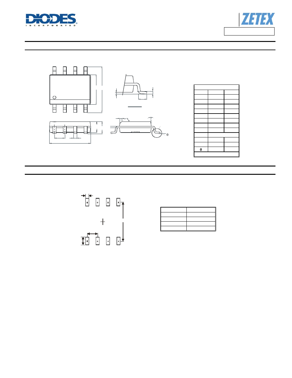 Package outline dimensions, Suggested pad layout | Diodes ZXMP6A17DN8 User Manual | Page 7 / 8