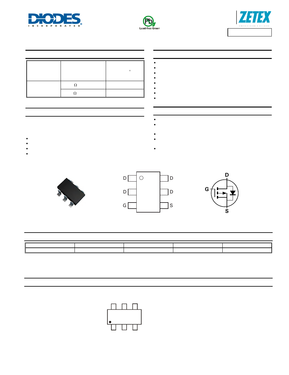 Diodes ZXMP6A17E6 User Manual | 8 pages