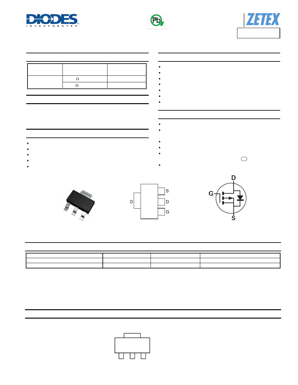 Diodes ZXMP7A17G User Manual | 6 pages