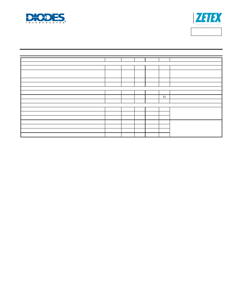 Electrical characteristics, Zvp1320f, A product line of diodes incorporated | Diodes ZVP1320F User Manual | Page 4 / 8