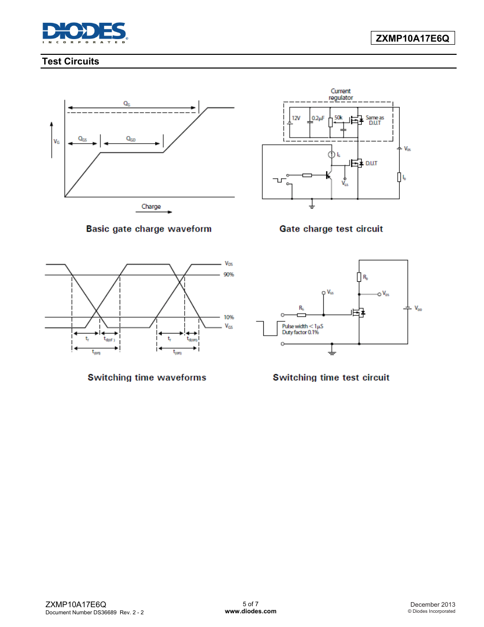 Diodes ZXMP10A17E6Q User Manual | Page 5 / 7